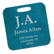 UN4622  2-Sided Square Semi-gloss Aluminum Bag Tag