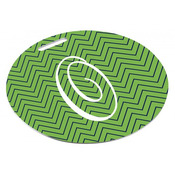 UN4625  2-Sided Round Semi-Gloss Aluminum Bag Tag