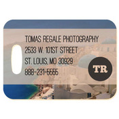 UN4735  1-Sided Matte Maple Rectangle Bag Tag