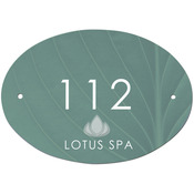 UN5546  1-Sided Gloss FRP Oval Door Sign