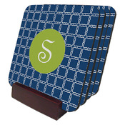 UN5701  Mahogany Slotted Coasteer Holder (Coasters Sold Separately)