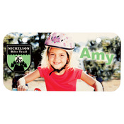 UV201  Gloss Aluminum Bicycle License Plate