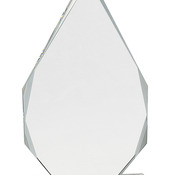 CRY136 - 9" Crystal Diamond on Clear Pedestal Base