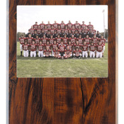 SDN18   11 1/2" x 13" Cherry Finish Plaque with 8" x 10" Slide-In Photo Frame
