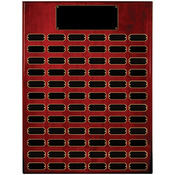 RPP72   Rosewood Piano Finish Perpetual Plaque with 72 Plates