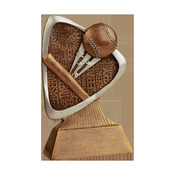 TRD101 5-1/2" Triad Resin Baseball Trophy
