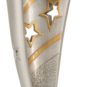 BNN33   8-1/2" Banner Resin Bowling Trophy
