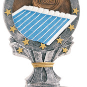 R665   6-1/4" All Start Resin Swimming Trophy