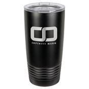 LTM7202-Polar Camel 20 oz. Black Ringneck Vacuum Insulated Tumbler w/Lid, no Silver Ring