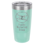 LTM7206-Polar Camel 20 oz. Teal Ringneck Vacuum Insulated Tumbler w/Clear Lid
