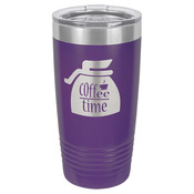 LTM7209-Polar Camel 20 oz. Purple Ringneck Vacuum Insulated Tumbler w/Clear Lid