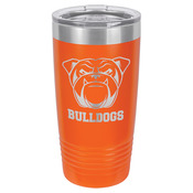 LTM7212-Polar Camel 20 oz. Orange Ringneck Vacuum Insulated Tumbler w/Clear Lid