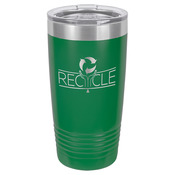 LTM7215-Polar Camel 20 oz. Green Ringneck Vacuum Insulated Tumbler w/Clear Lid