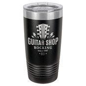 LTM7216-Polar Camel 20 oz. Black Ringneck Vacuum Insulated Tumbler w/Lid & Silver Ring