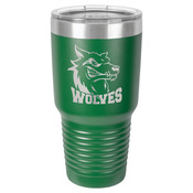 LTM7315-Polar Camel 30 oz. Green Ringneck Vacuum Insulated Tumbler w/Clear Lid