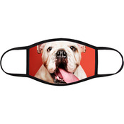SUBMASKSBL3 - 3-LAYER SUBLIMATION FACE MASK (WHITE W/BLACK TRIM) SMALL