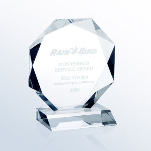 Topmost C803M - 7-3/4" x 7" x 3" Optic Crystal Award  C803M C803M - 7-3/4" x 7" x 3" Optic Crystal Award  Thumbnail