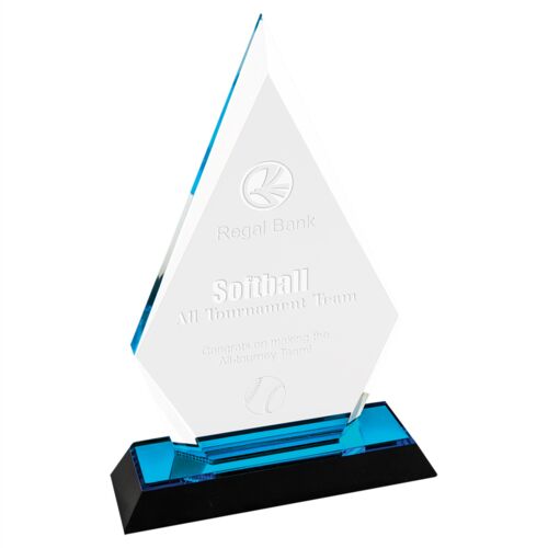 IMP161BU - 8" Blue Arrow Point Impress Acrylic Thumbnail