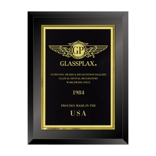 3402 8" x 10" Classic Black Plaque Thumbnail