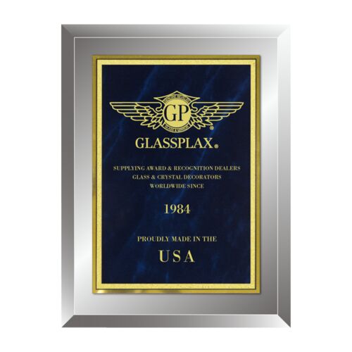 3503 9" x 12" Smoked Mirror Plaque Thumbnail