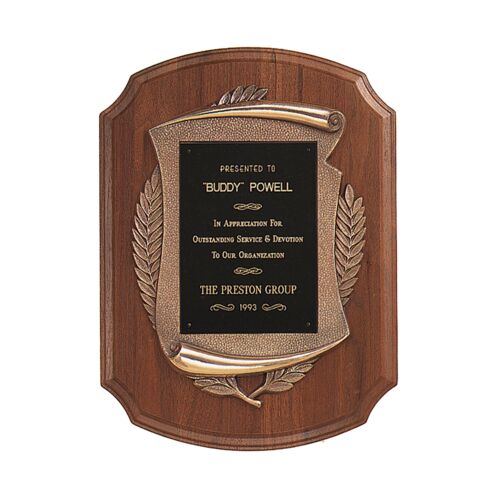 P1433  -11 " x  15 " Black plate w/ antique bronze finish frame casting Thumbnail