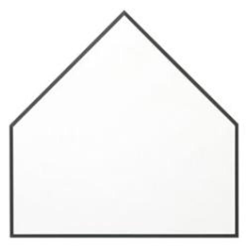 B41111-I  Spectrawhite Bevel Edge Home Plate Plaque, Black Edge - 11.5" x 11.5" Thumbnail