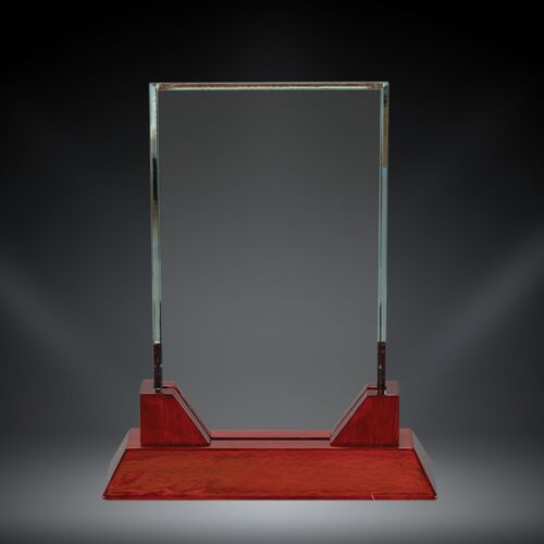 74407 - Heathrow Glass with Rosewood Base - 7 1/4" Thumbnail