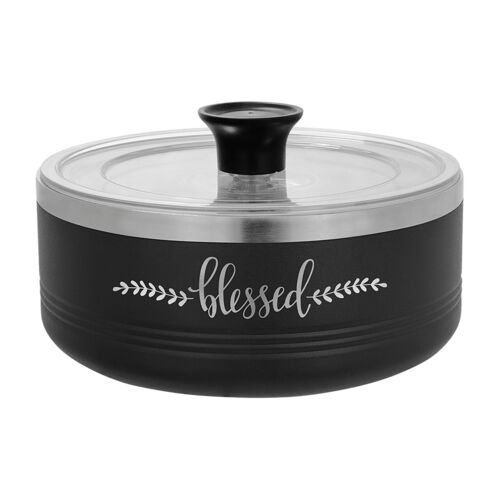 LSB - Polar Camel Black 1 1/4 Quart Serving Bowl with Lid Thumbnail