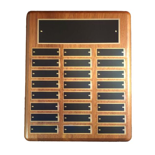 ARC-2426 - Genuine Walnut Perpetual Plaque (24-Plates) Thumbnail