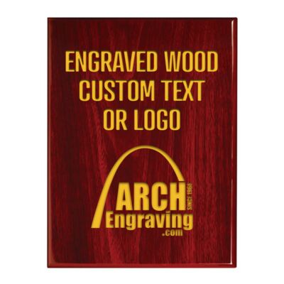 Rosewood Piano Finish Plaque Thumbnail