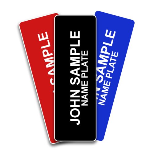 Plastic Name Plate - Wall/Desk - 2" x 8" Thumbnail