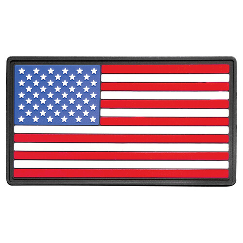 PTHP101 - 1 3/4" x 3 1/4" Red White and Blue American Flag PVC Patch Thumbnail