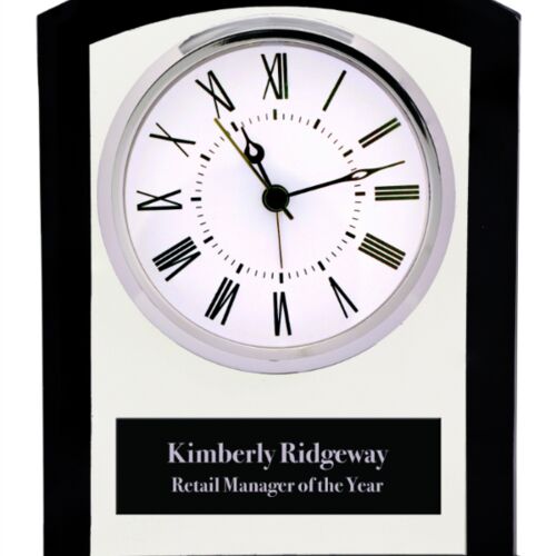 JDS GCK102  Square Arch Glass Clock with Black Border  GCK102 GCK102  Square Arch Glass Clock with Black Border  Thumbnail
