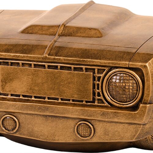JDS CRS108  8-1/8"X 4-1/4" Antique Gold Car Grill Award CRS108 CRS108  8-1/8"X 4-1/4" Antique Gold Car Grill Award Thumbnail