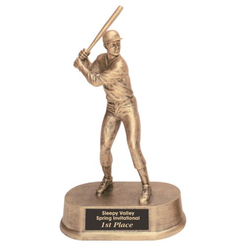 JDS11   9" Male Baseball Resin Trophy Thumbnail