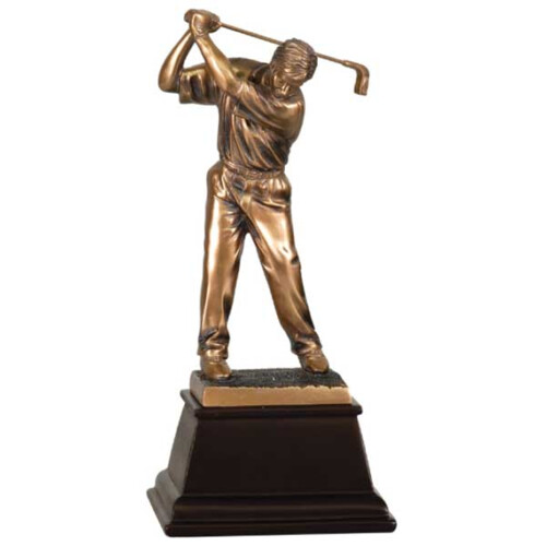 GSN04   9-1/2" Bronze Golf Swing 3 Resin Male Thumbnail